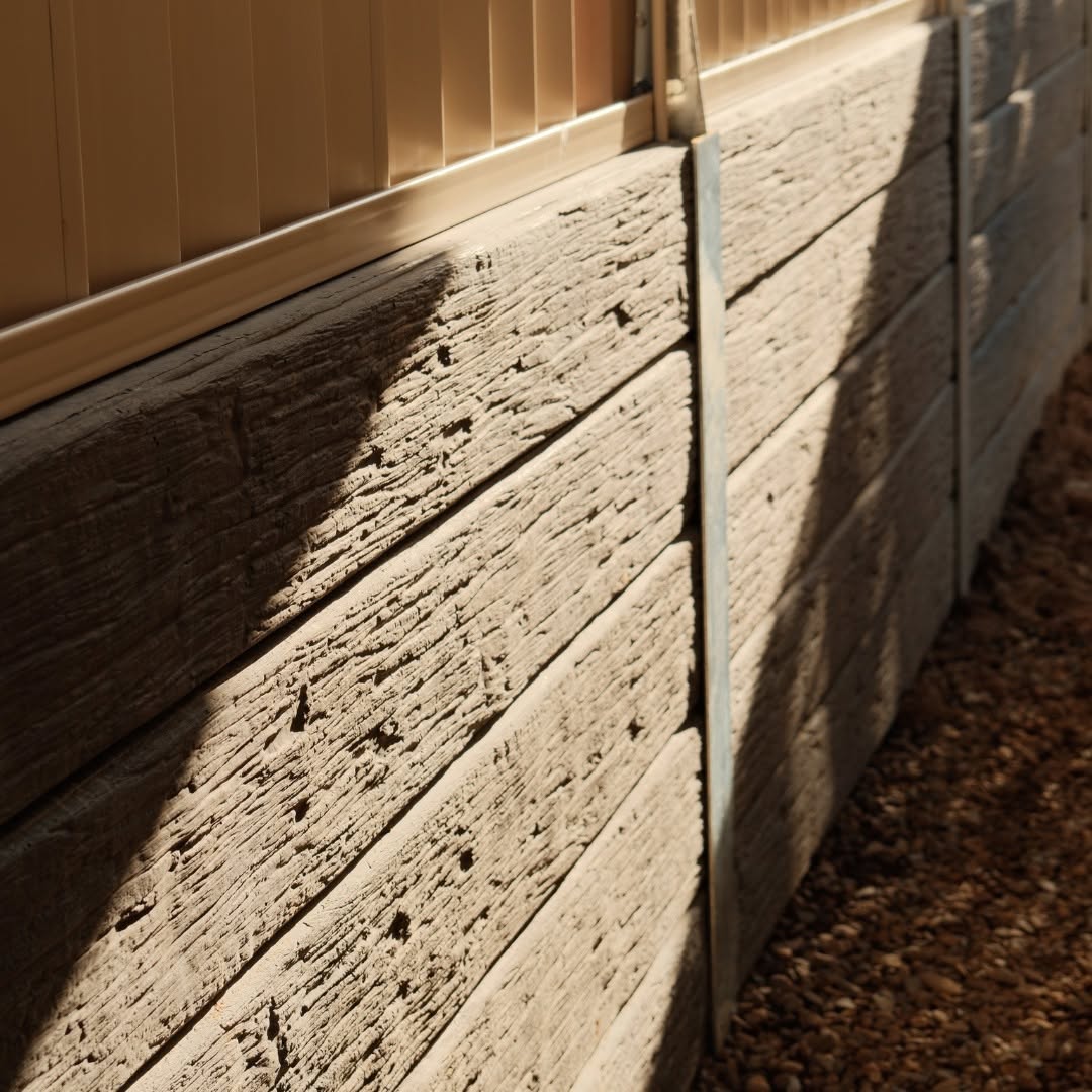 Concrete sleeper retaining wall Springfield QLD — MJ GreenGuard