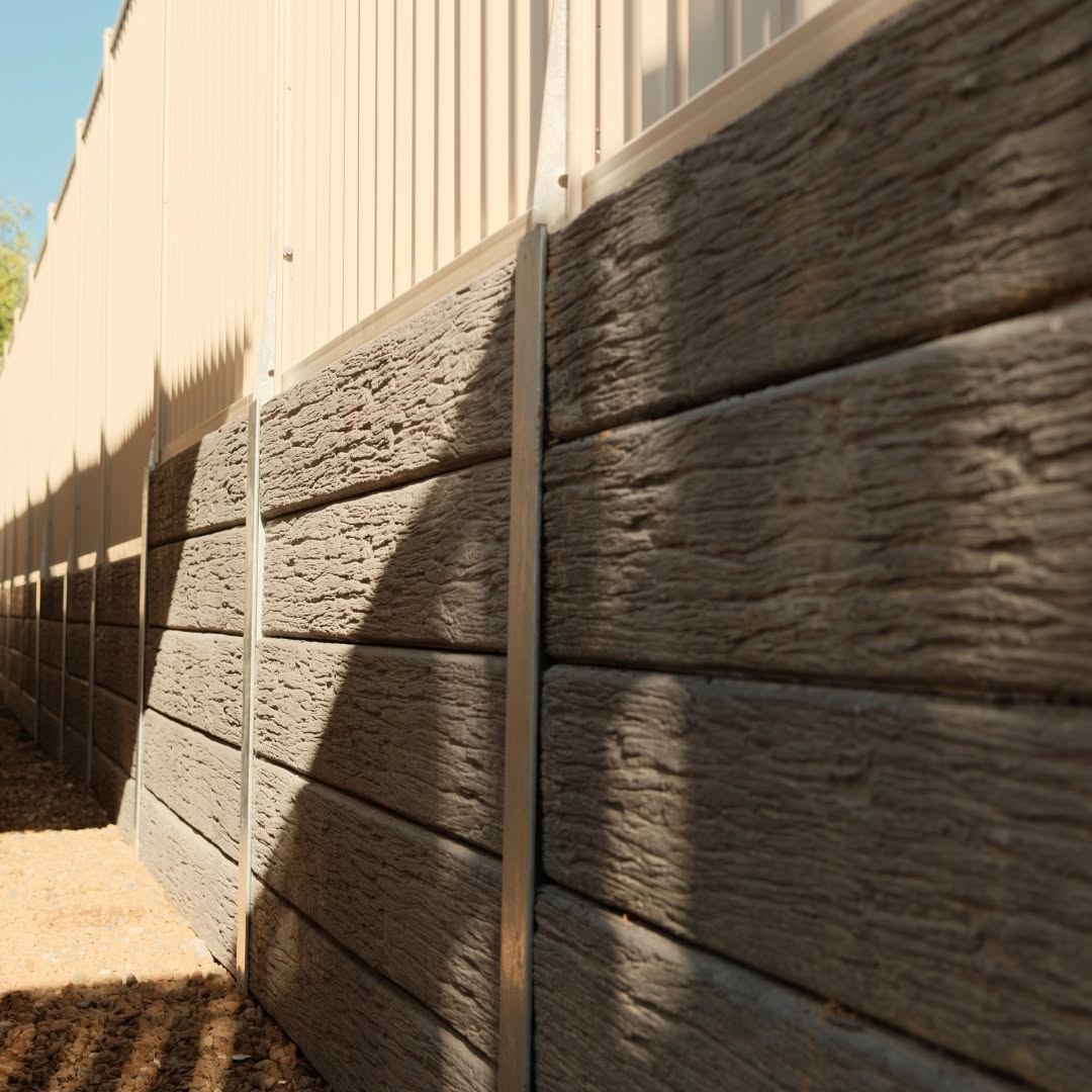 Concrete sleeper retaining wall Springfield QLD — MJ GreenGuard